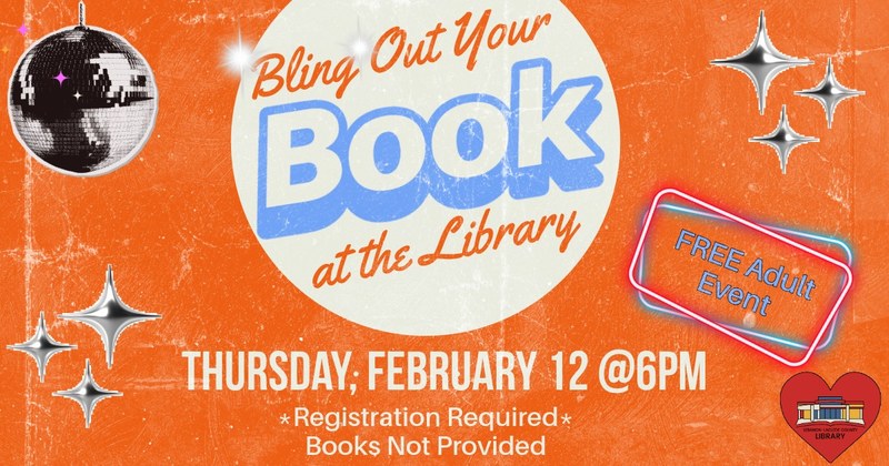 Adult Event: Bling Out Your Books!
