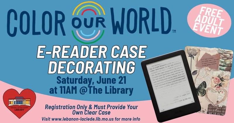 Adult Event: E-Reader Case Decorating Adult Event: E-Reader Case Decorating