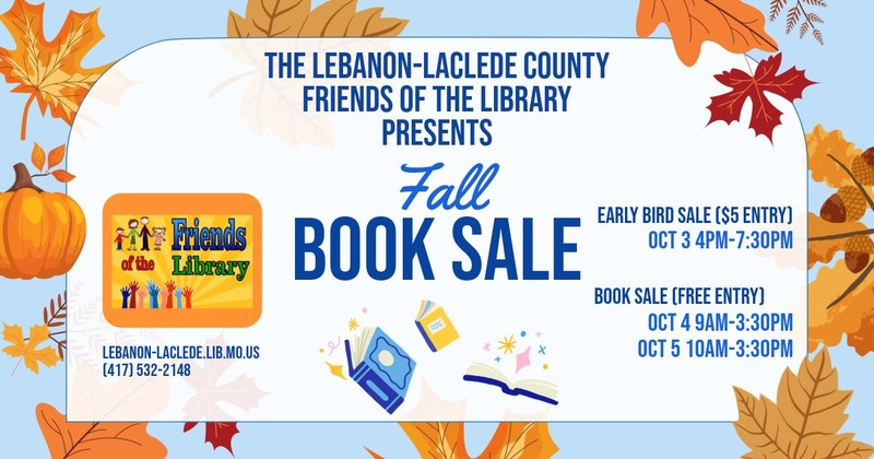 Friends Fall (Early Bird) Book Sale Friends Fall (Early Bird) Book Sale