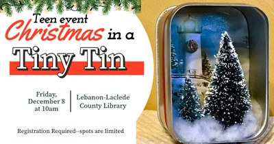 Teen Event: Christmas in a Tiny Tin