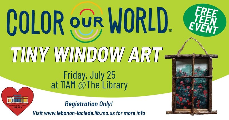 Teen Event: Tiny Window Art Teen Event: Tiny Window Art