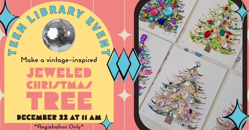 teen event: Vintage Jeweled Christmas Tree Crafted