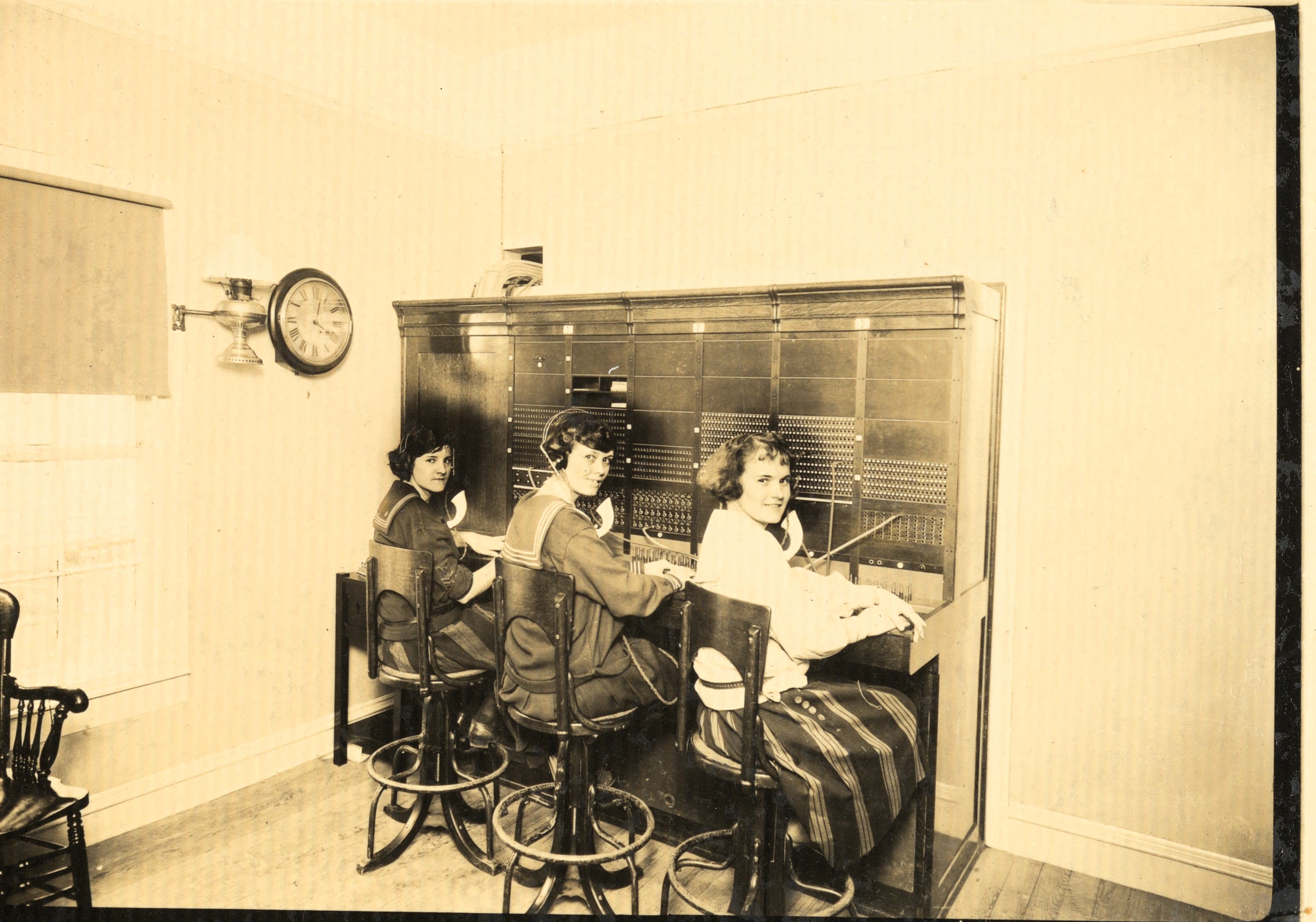 B1F32 First Telephone Office in Lebanon-Edith Rose Crumb and Nora Clemons James-Grace Manchester coll.jpg